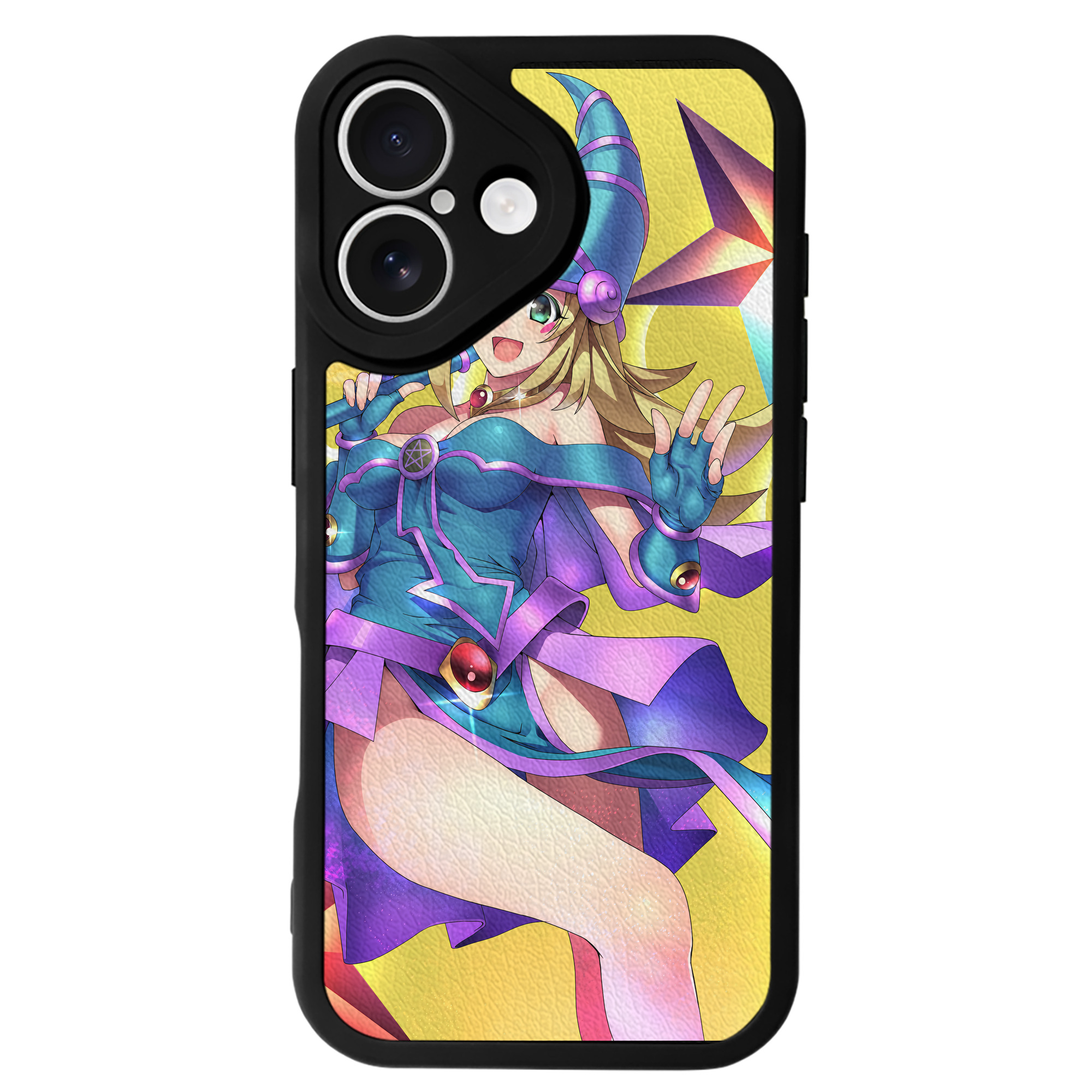 （画像用） 遊☆戯☆王 Yu-Gi-Oh! 【iPhone 16シリーズ対応】シリコンスマホケース（レザー調） 材質：シリコン